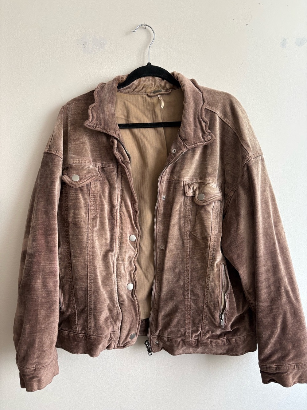 Free People Tan Corduroy Jacket